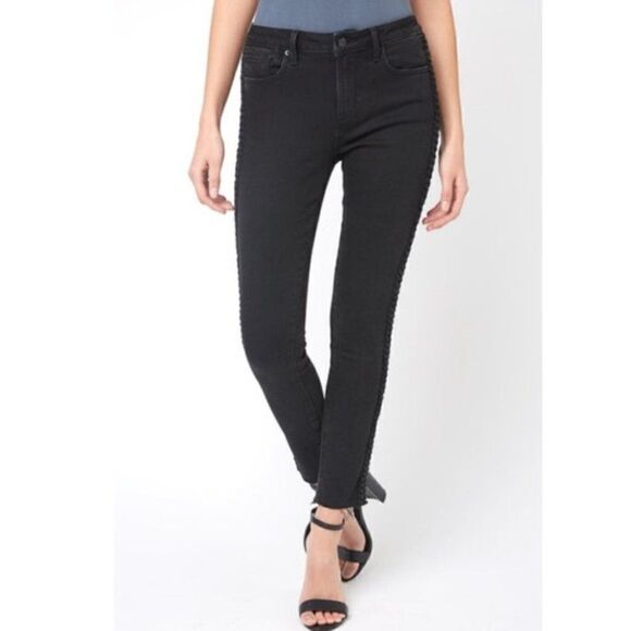 DRIFTWOOD Jackie Braided Side Stripe Skinny Jeans - Picture 2 of 10